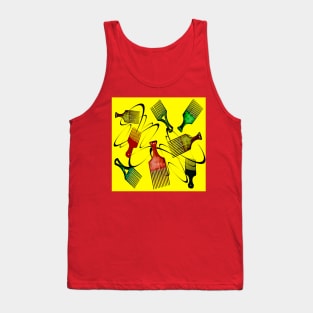 Afro Comb - Yellow Tank Top